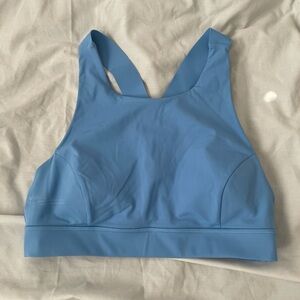 Lululemon high neck light blue padded sports bra